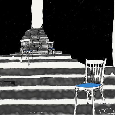Chairs on Stairs